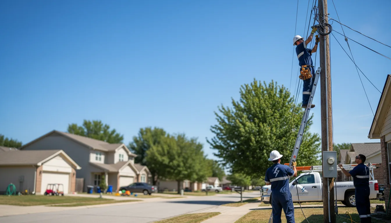 Residential electrician providing installation services in Riverdale, GA